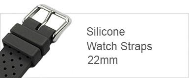 Silicone watch strap 22mm