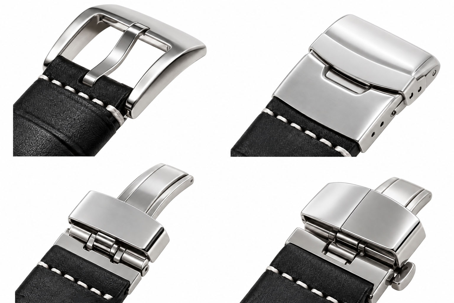 The four buckle types we offer