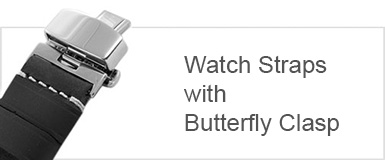 Watch Straps with Butterfly Clasp