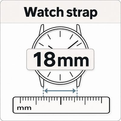 Watch strap in 18mm