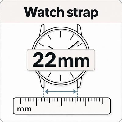 Watch strap in 22mm