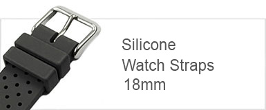 Silicone watch strap 18mm