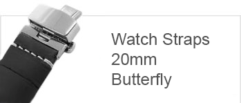 Watch Strap 20mm with Butterfly Clasp