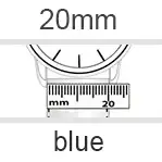 Watch Strap 20mm blue
