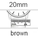 Watch Strap 20mm brown