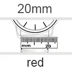 Watch Strap 20mm red