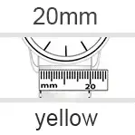 Watch Strap 20mm yellow