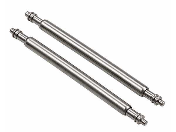 Double-shouldered spring bars in stainless steel