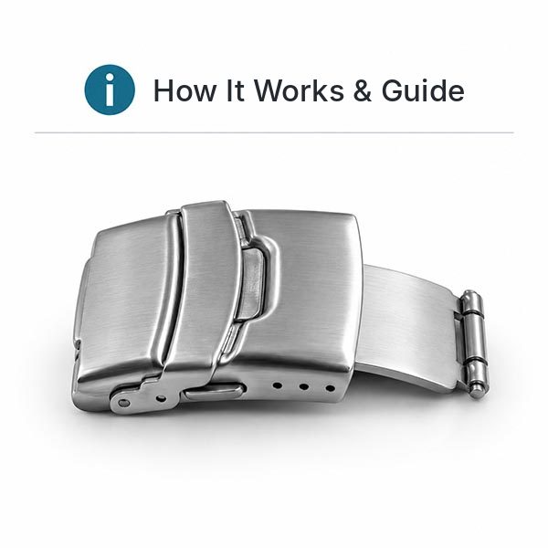 How the safety folding clasp works