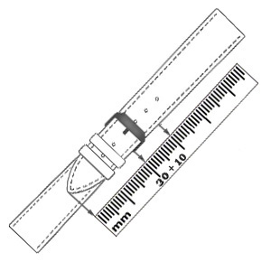 Overlap plus 10 mm for wearing the watch loose