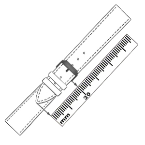 Overlap of the watch strap