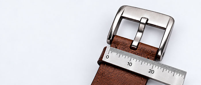 Measuring the buckle width
