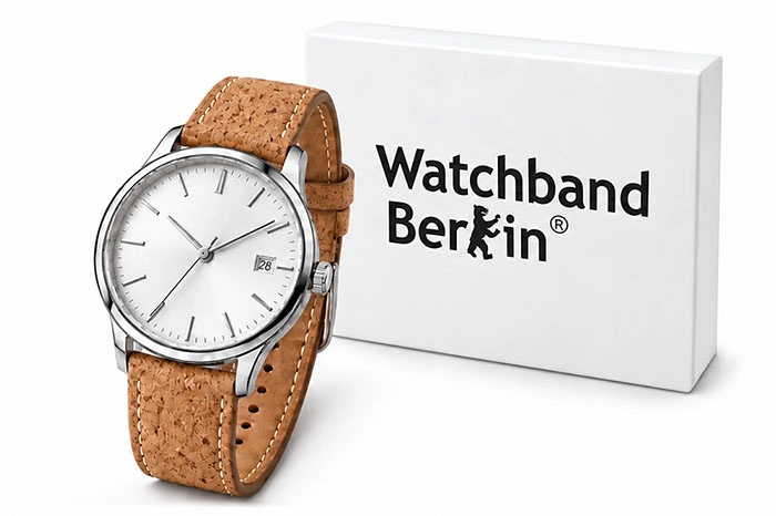 Watch strap with its packaging