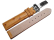 Watch strap - Genuine ostrich leather - padded - nature