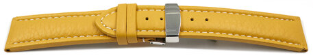 Deployment II - Genuine leather - Grained - yellow
