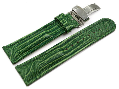 Deployment II - Genuine leather - Tegu print - green