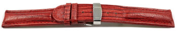 Deployment II - Genuine leather - Tegu print - red