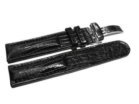 Deployment II - Genuine leather - Tegu print - black
