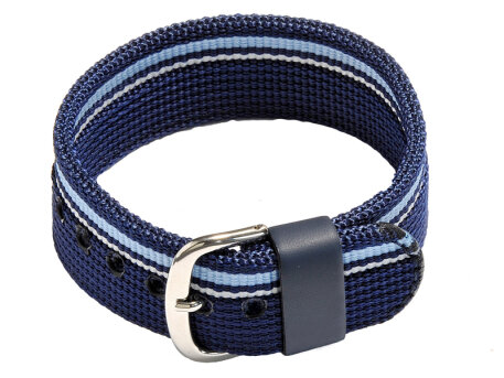 Velcro-Watch strap Casio f. BG-1006KF-2, Textile, blue