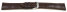 Dark brown watch strap - RIOS - Crocodile Grain - art manuel - 17,19,21,23 mm