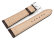 Dark brown watch strap - RIOS - Crocodile Grain - art manuel - 17,19,21,23 mm
