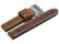 Watch strap - extra strong - genuine leather - light brown 20mm