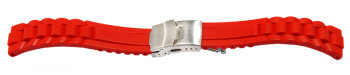 Deployment clasp - Silicone - Design - Waterproof - red