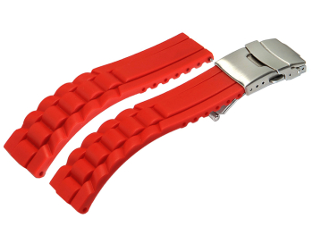 Deployment clasp - Silicone - Design - Waterproof - red