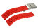 Deployment clasp - Silicone - Design - Waterproof - red 16mm