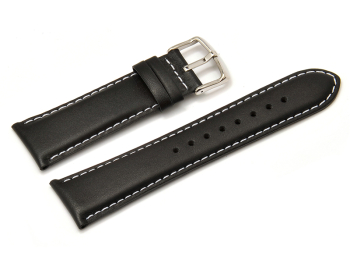 Genuine Casio Replacement Black Leather Watch Strap for AMW-105L