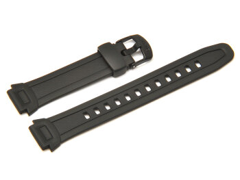 Casio-Watch strap for W-756, W-756-1AVES, black Resin