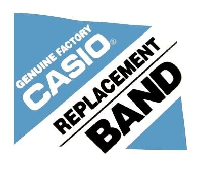 Casio Watch strap for EFR-533PB, EFR-533PB-8AV, rubber, black