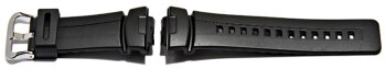 Watch strap Casio f. G-2300F,GW-2300F, G-2400, GW-2310,G-2310R, GW-2310FB, GW-2300FP ao., rubber, black