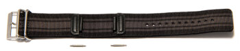 Watch strap Casio f. GA-100MC, Cloth, grey/black
