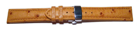 Butterfly - Watch strap - Genuine Ostrich - padded - nature
