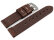 Watch strap - Genuine saddle leather - Ranger - dark brown 22mm