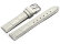 Watch Strap - White Coloured Croc Grained Genuine Leather