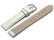 Watch Strap - White Coloured Croc Grained Genuine Leather