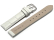 Watch Strap - White Coloured Croc Grained Genuine Leather