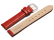 Watch Strap - Red Coloured Croc Grained Genuine Leather