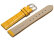 Watch Strap - Shiny Yellow Coloured Croc Grained Leather 12mm Steel