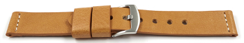 Watch strap - Genuine saddle leather - Ranger - light brown XL