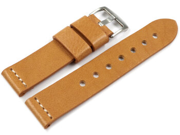 Watch strap - Genuine saddle leather - Ranger - light brown XL 20mm