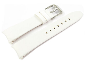 White textile Festina Watch Band  for F16592, with light-coloured Leather inside