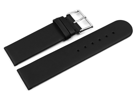 Watch band - hydrophobized leather - Waterproof - Black...