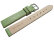 Watch strap - genuine leather - Business - green 12mm Steel