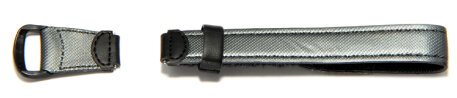 Velcro-Watch strap Casio for LW-200V, LW-200, Cloth/Leather, anthracite/black