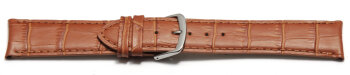 Watch band - Genuine Calfskin - curved ends - light brown