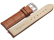 Watch band - Genuine Calfskin - curved ends - light brown