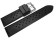 Watch strap - Silicone - Carbon Style - black